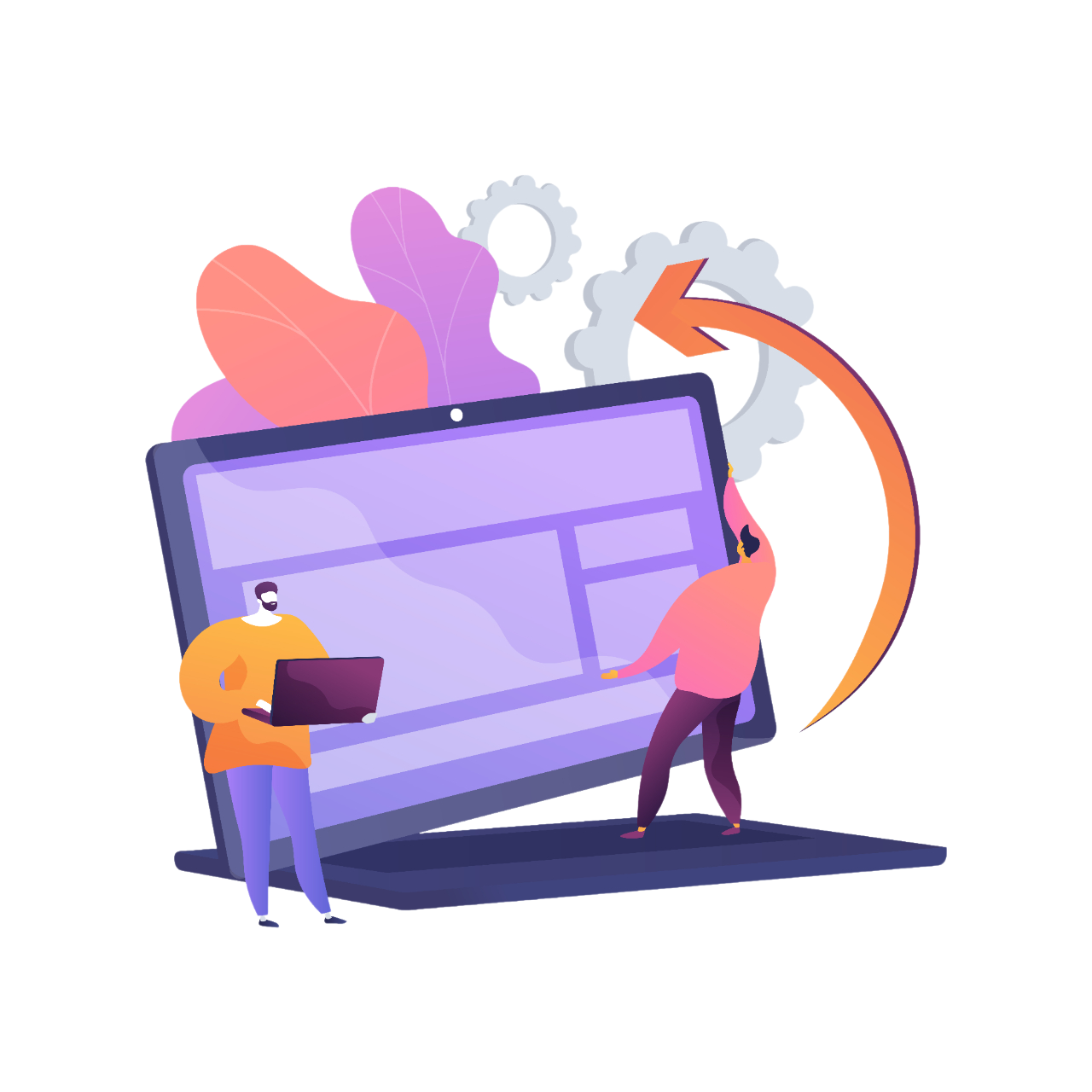 Avant et après refonte de site internet - amélioration du design et des performances